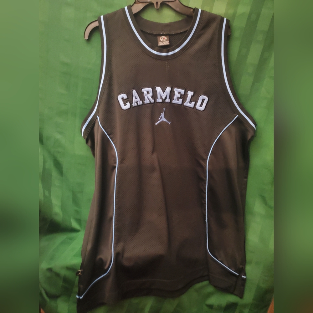 Black and Blue Carmelo Anthony Jersey